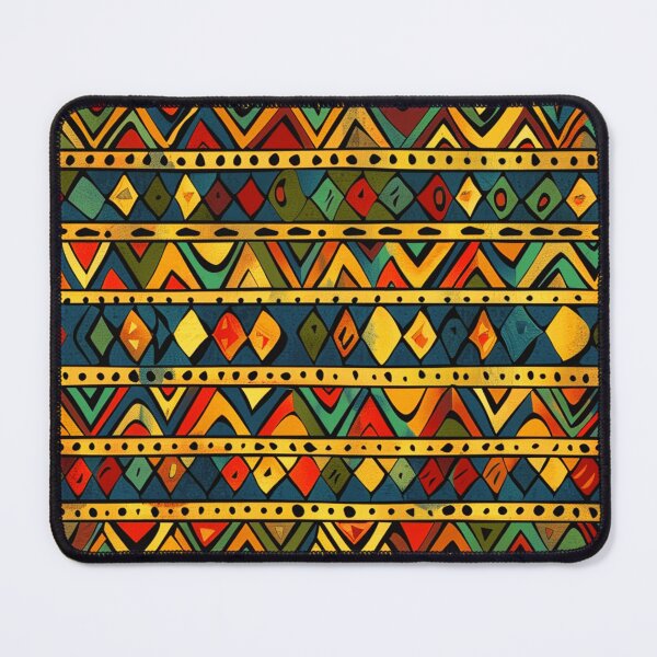 Item preview, African-Style Red, Yellow, And Green Geometric Pattern designed and sold by DEC02.