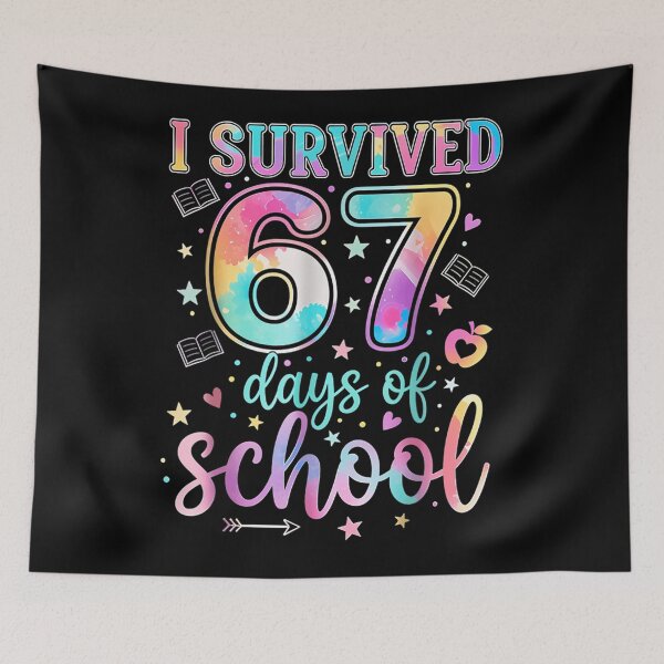 Item preview, School Funny Classic Meme I 67 Teacher Survived Days 67 of Student designed and sold by SteveSaccoro.