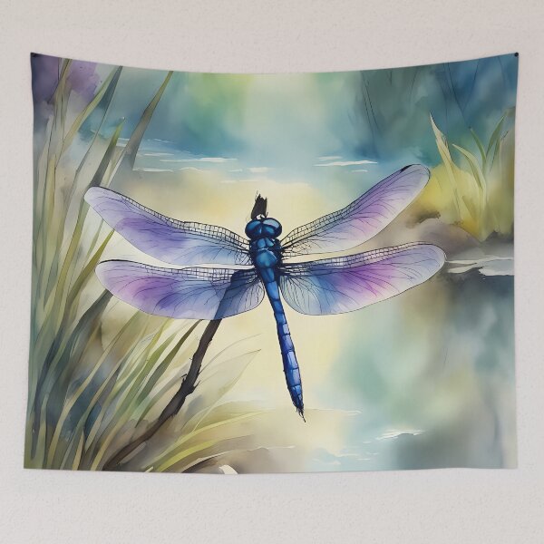 Item preview, Purple and Blue Dragonfly designed and sold by CalmnessbyChoice.