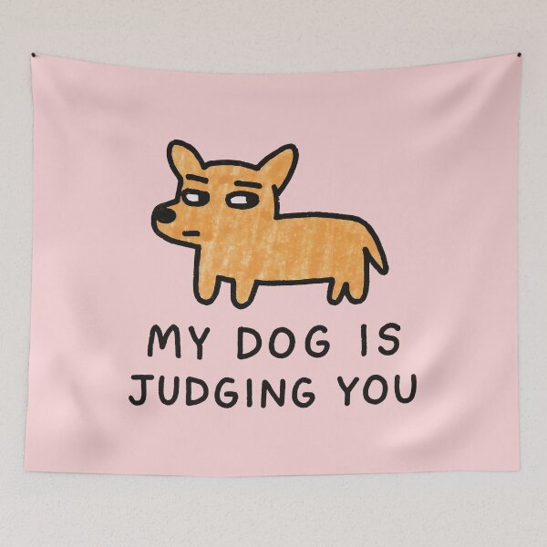Item preview, My Dog Is Judging You Cartoon Pet Attitude Design designed and sold by SplashTastic.