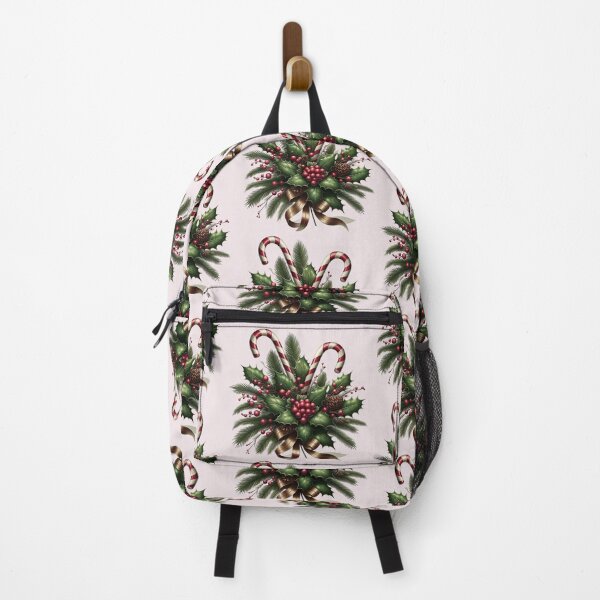 Item preview, Candy Canes Holly Berries Pinecone designed and sold by Eclectic Monkey.