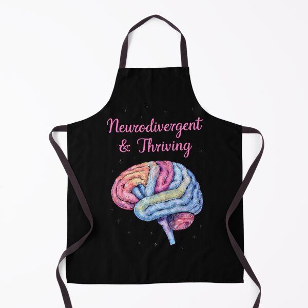 Item preview, “Neurodivergent & Thriving” Colorful Brain – Empowering Neurodiversity Pride Design designed and sold by PureBrain.