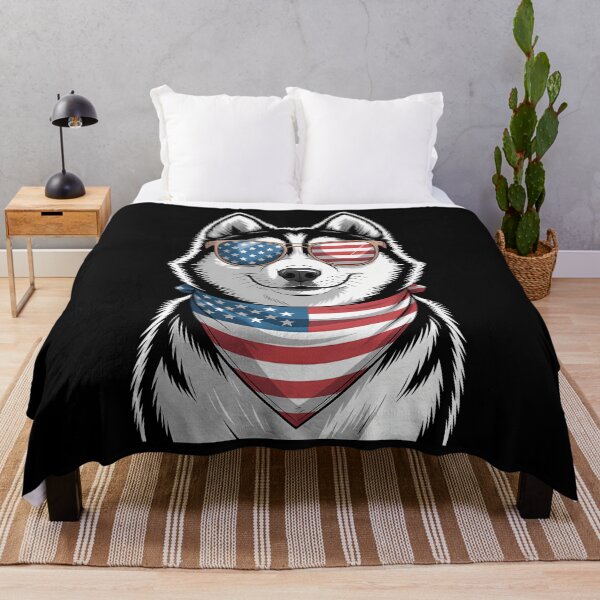 Item preview, Siberian Huskyss Dog Usa Flag Sunglasses Patriotic 4Th Of July designed and sold by Zephyr6Dragon.