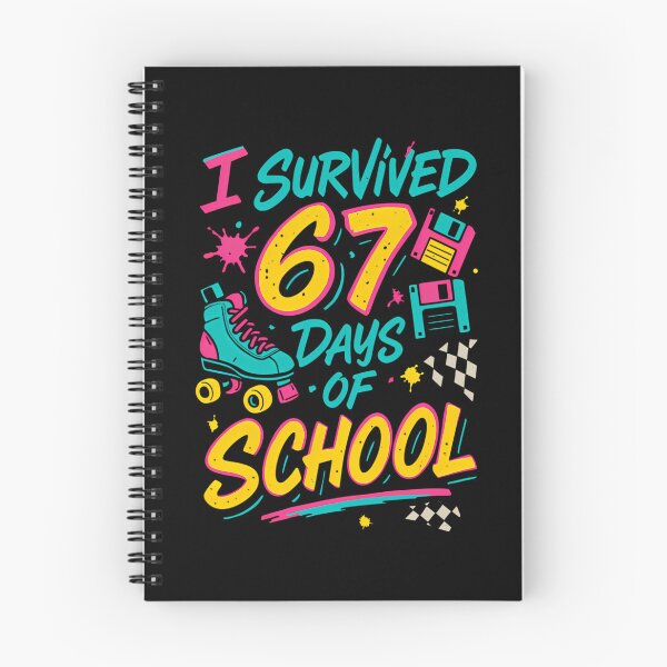 Item preview, of Student 67 Teacher Classic School Funny 67 Meme Survived I Days designed and sold by SteveSaccoro.