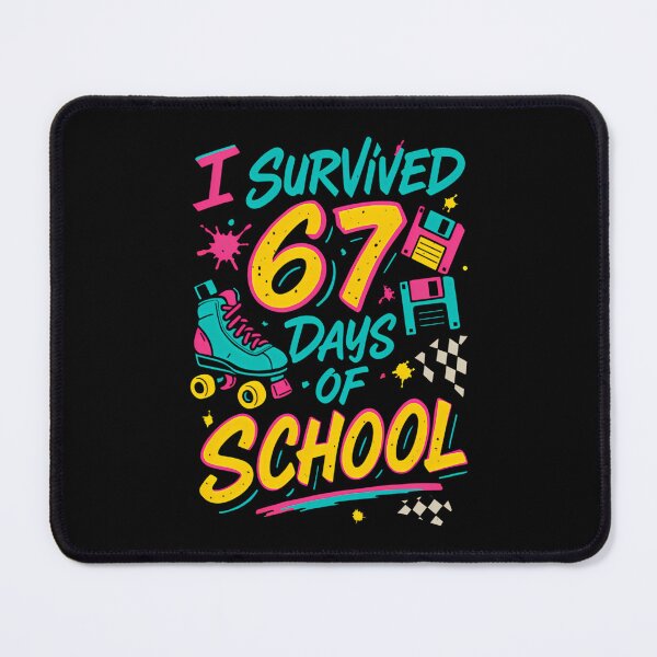 Item preview, of Student 67 Teacher Classic School Funny 67 Meme Survived I Days designed and sold by SteveSaccoro.