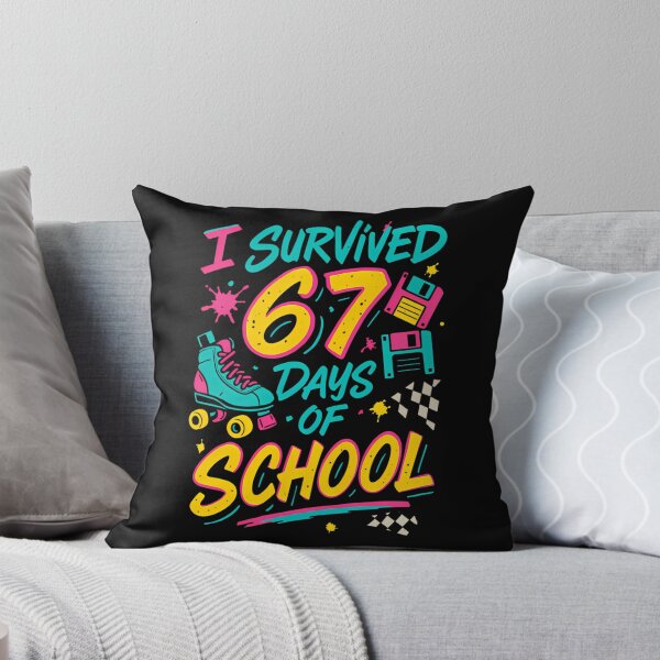 Item preview, of Student 67 Teacher Classic School Funny 67 Meme Survived I Days designed and sold by SteveSaccoro.
