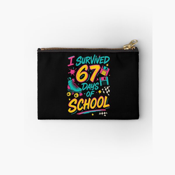 Item preview, of Student 67 Teacher Classic School Funny 67 Meme Survived I Days designed and sold by SteveSaccoro.