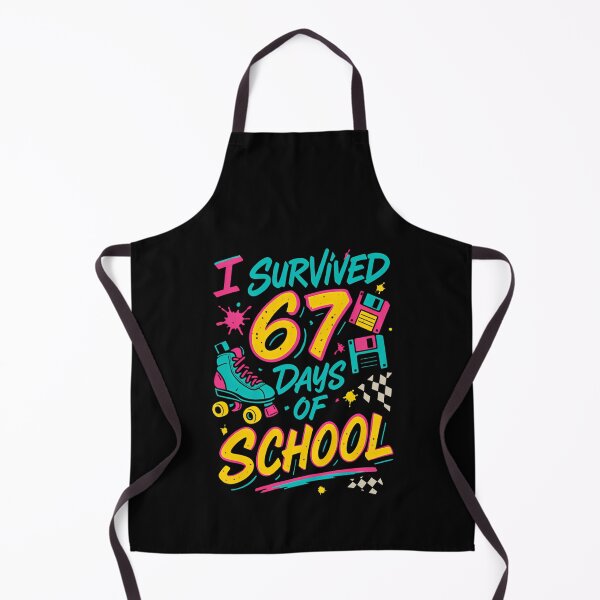 Item preview, of Student 67 Teacher Classic School Funny 67 Meme Survived I Days designed and sold by SteveSaccoro.