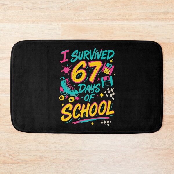 Item preview, of Student 67 Teacher Classic School Funny 67 Meme Survived I Days designed and sold by SteveSaccoro.