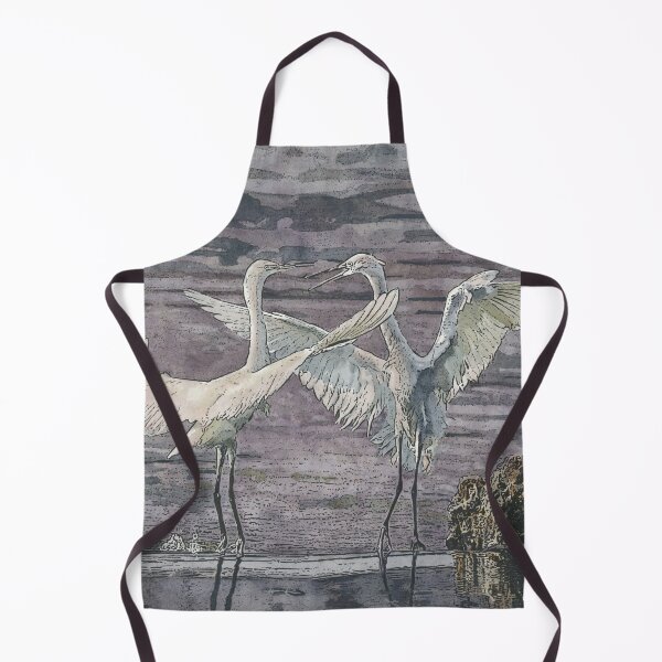 Item preview, Dancing White Egrets designed and sold by Karin McKee.