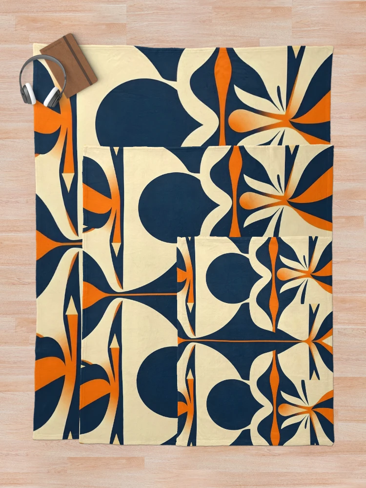 Thumbnail 5 of 6, Throw Blanket, Abstract Pattern designed and sold by GraphicsClub.
