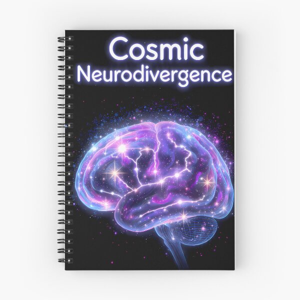Aperçu de l'œuvre « Neurodivergence cosmique » Cerveau galactique – Fierté de la neurodiversité stellaire Design esthétique de science-fiction créée et vendue par PureBrain.