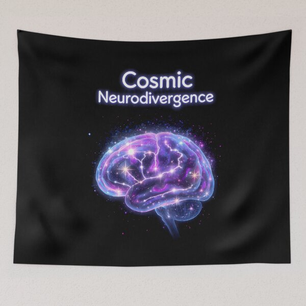 Item preview, “Cosmic Neurodivergence” Galactic Brain – Stellar Neurodiversity Pride Sci-Fi Aesthetic Design designed and sold by PureBrain.