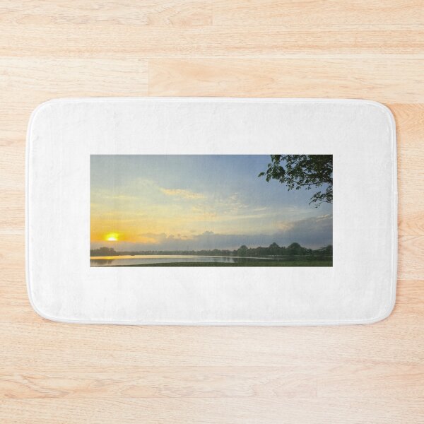 Item preview, Sunset Serenity – Peaceful Lake Landscape Art designed and sold by KRAL-Studios.