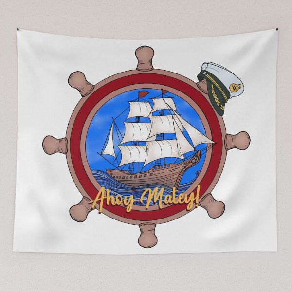Item preview, Ahoy Matey Nautical themed design designed and sold by DaveDanchuk.