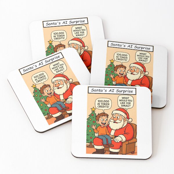 Item preview, Santa's AI Surprise designed and sold by aykiradesigns.