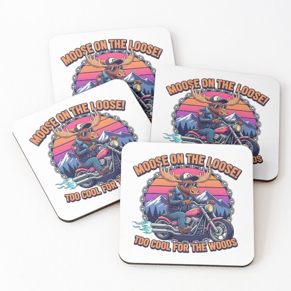 Item preview, Cool Moose Biker Club Rider T-Shirt designed and sold by Sushikidsntod.