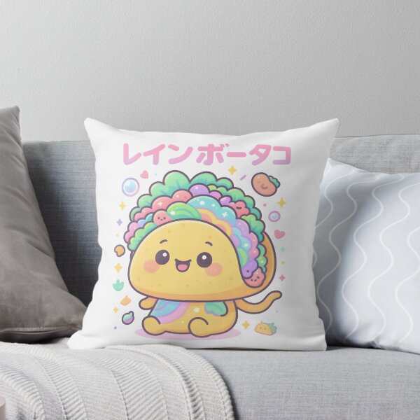 Item preview, Pastel Rainbow Taco Kawaii Cute Food Aesthetic – Adorable Chibi Taco Illustration designed and sold by Snackwear Apparel.