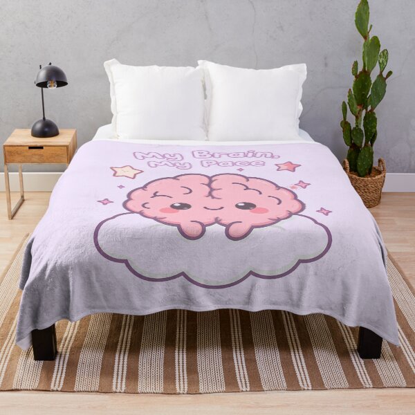 Item preview, My Brain My Pace – Cute Mental Health Kawaii Brain | Neurodivergent Self-Care Positive Design designed and sold by PureBrain.