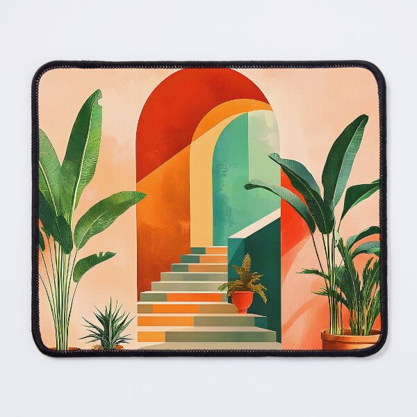 Item preview, Southwestern-Style Colorful Entrance With Steps To Hacienda  designed and sold by DEC02.