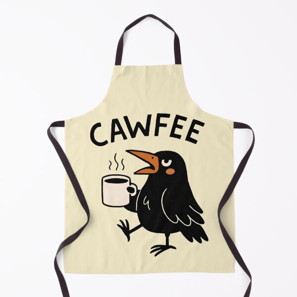 Item preview, Funny Crow “Cawfee” Morning Coffee Lover Design designed and sold by Imaginationbeyond.