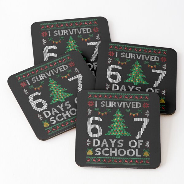 Item preview, of School Funny 67 Meme Student Teacher 67 Days Survived Classic I designed and sold by SteveSaccoro.