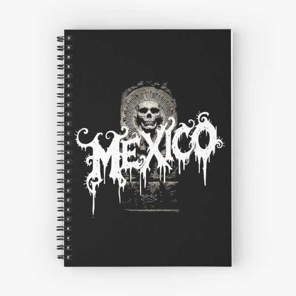 Item preview, Mexico Skull Emblem – Dark Grunge Aztec-Inspired Art designed and sold by VikArtStudio.