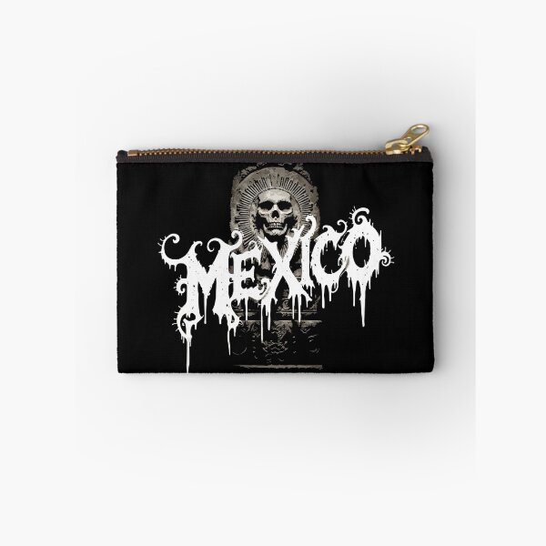 Item preview, Mexico Skull Emblem – Dark Grunge Aztec-Inspired Art designed and sold by VikArtStudio.