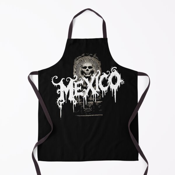 Item preview, Mexico Skull Emblem – Dark Grunge Aztec-Inspired Art designed and sold by VikArtStudio.
