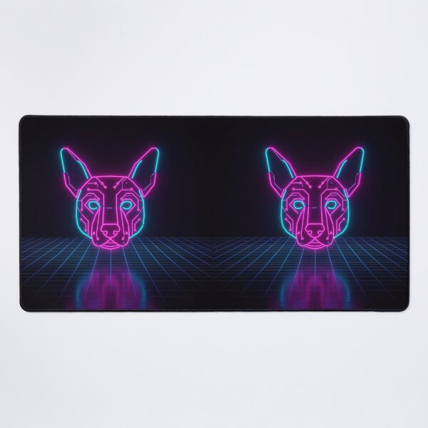 Item preview, Cyberpunk Panther Neon Circuit Face designed and sold by TheCalmEdit.