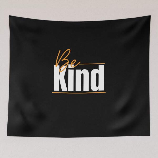 Item preview, Orange Script "Be Kind" Minimalist Aesthetic T-Shirt - Inspiring & Bold Typography  designed and sold by Tiatooty.