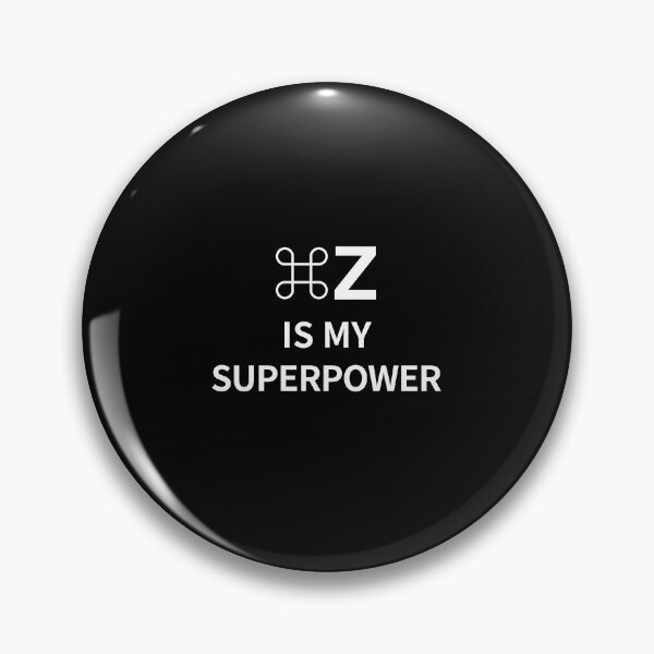 Item preview, ⌘Z Is My Superpower – Mac Designer Minimalist Shirt designed and sold by LoveNLaughterCo.