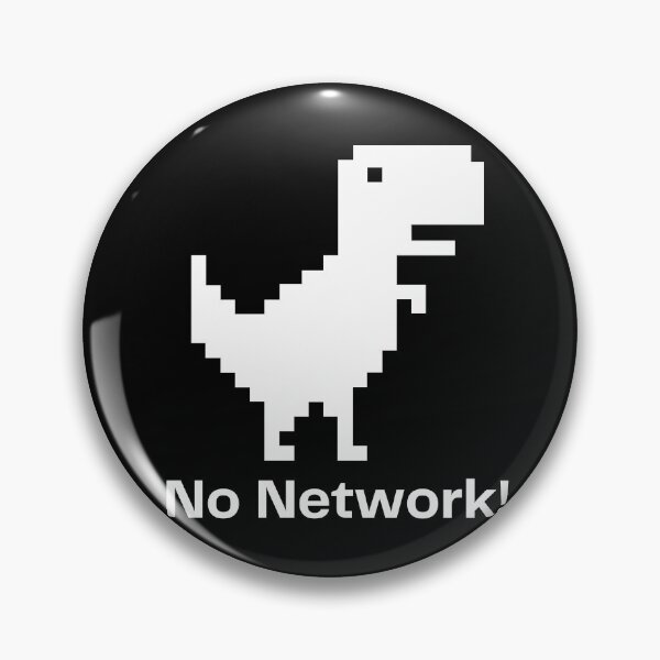 Item preview, No Network Dinosaur Chrome Dino Runner Meme Graphic designed and sold by HUMORONCOTTON.