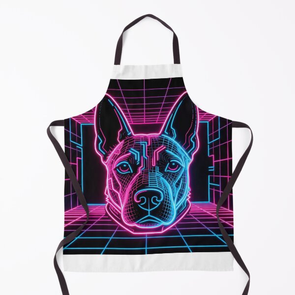 Item preview, Neon Cyber Dog in Virtual Grid Realm designed and sold by TheCalmEdit.