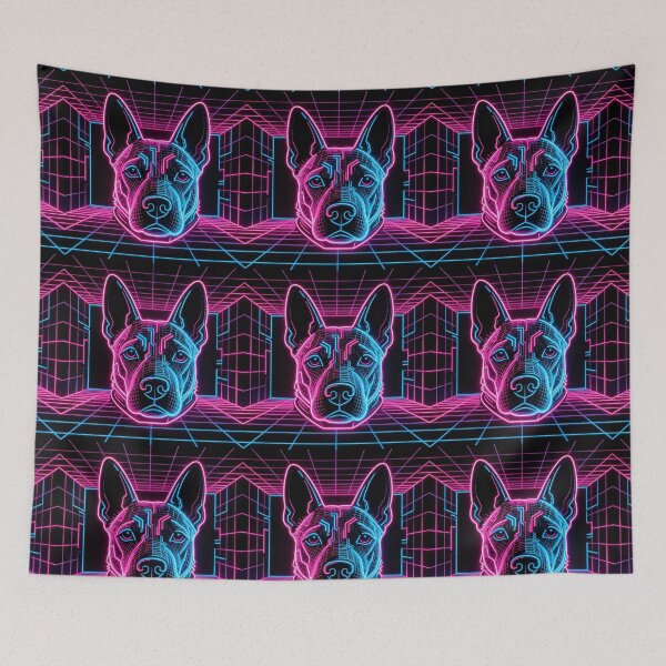 Item preview, Neon Cyber Dog in Virtual Grid Realm designed and sold by TheCalmEdit.