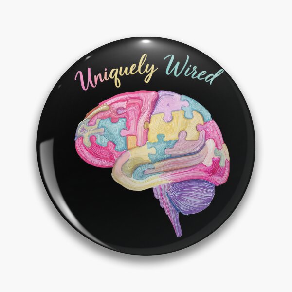 Item preview, Uniquely Wired – Colorful Neurodiversity Brain Puzzle Art | Autism & ADHD Positive Design designed and sold by PureBrain.