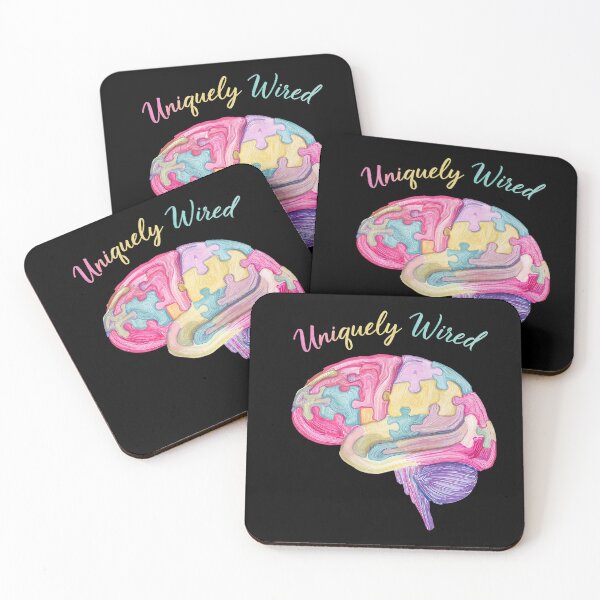 Item preview, Uniquely Wired – Colorful Neurodiversity Brain Puzzle Art | Autism & ADHD Positive Design designed and sold by PureBrain.