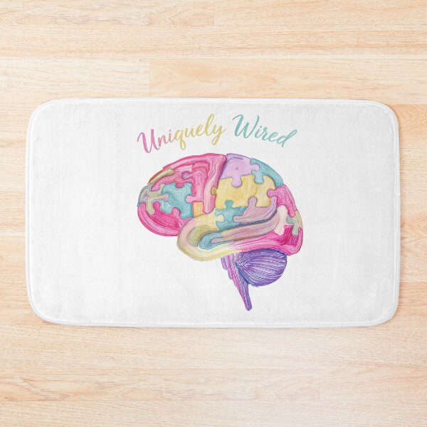 Item preview, Uniquely Wired – Colorful Neurodiversity Brain Puzzle Art | Autism & ADHD Positive Design designed and sold by PureBrain.
