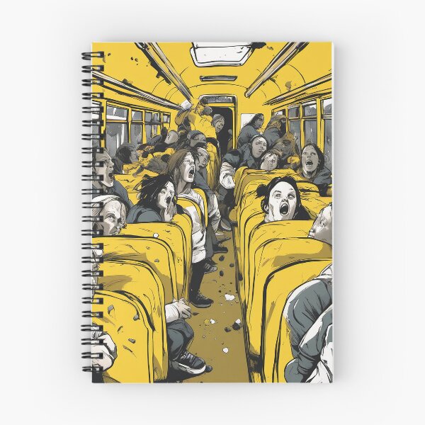 Item preview, Panic on the school bus (distressed comic style) designed and sold by Oximus.