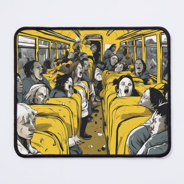 Item preview, Panic on the school bus (distressed comic style) designed and sold by Oximus.