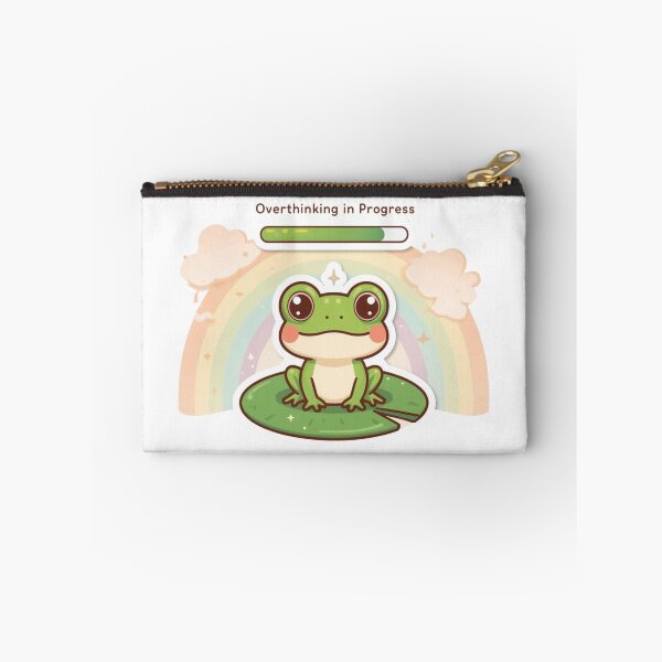 Item preview, Cute Frog - Overthinking In Progress! designed and sold by ProductsbyPower.