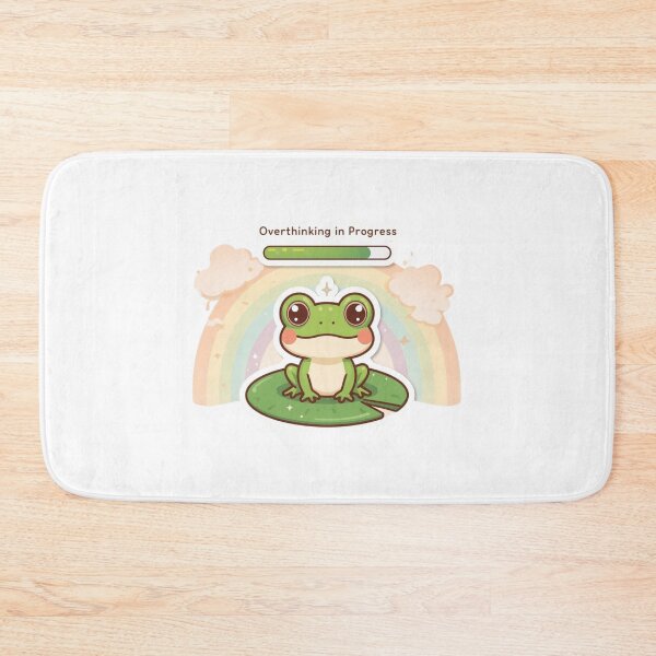 Item preview, Cute Frog - Overthinking In Progress! designed and sold by ProductsbyPower.