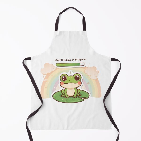 Item preview, Cute Frog - Overthinking In Progress! designed and sold by ProductsbyPower.