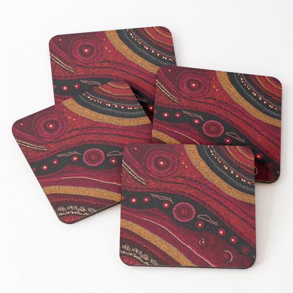 Item preview, Aboriginal Inspired Dot Art - Lava Field designed and sold by GrinGalore.
