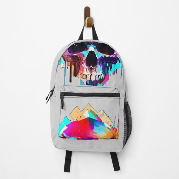 Item preview, Colorful Abstract Skull Neon Splash Art designed and sold by ZetaDream.