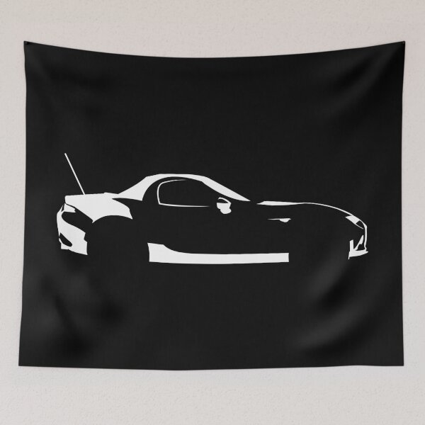 Item preview, MX-5 ND RF (2016) GT – Minimalist Car Silhouette (White) designed and sold by FearnCreative.