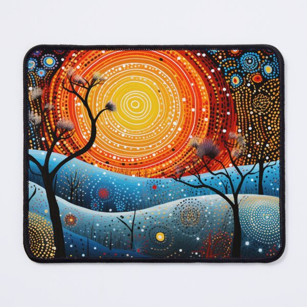 Item preview, Aboriginal Inspired Dot Art - Sunny on Kangaroo Island designed and sold by GrinGalore.