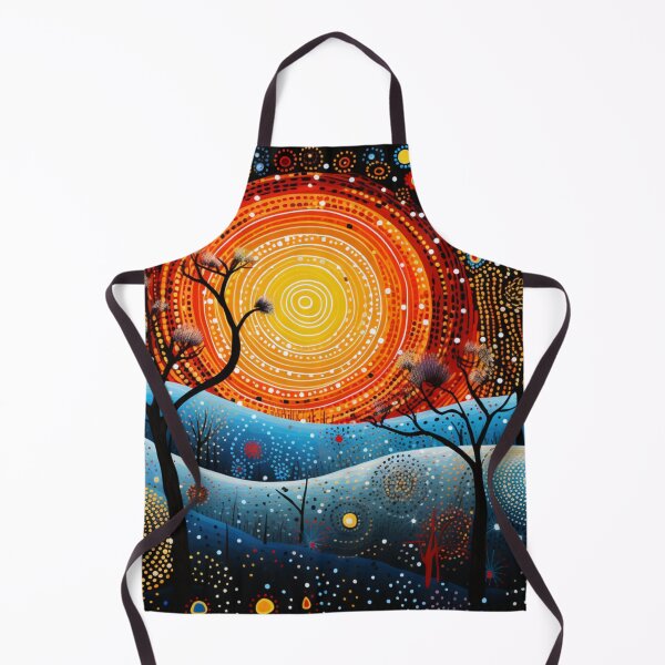 Item preview, Aboriginal Inspired Dot Art - Sunny on Kangaroo Island designed and sold by GrinGalore.