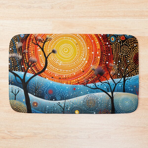 Item preview, Aboriginal Inspired Dot Art - Sunny on Kangaroo Island designed and sold by GrinGalore.