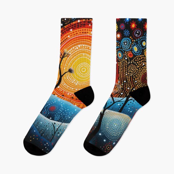 Item preview, Aboriginal Inspired Dot Art - Sunny on Kangaroo Island designed and sold by GrinGalore.